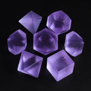 purple dice set